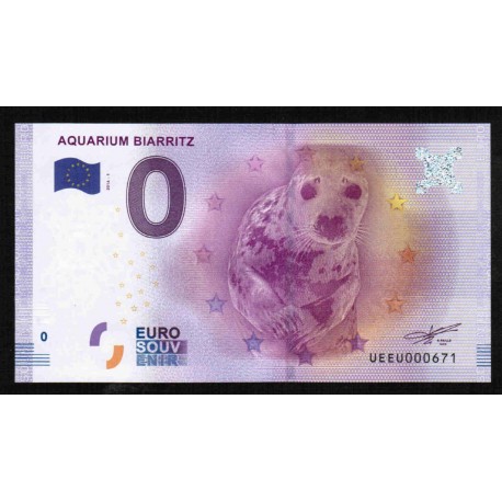 FRANCE - County 64200 - BIARRITZ - AQUARIUM - SEAL - 2016-1