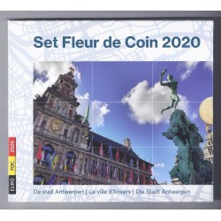 BELGIUM - Set of 10 euro coins 2020 - 2.5 euro Olympic Games 1920 and Peace in Europe