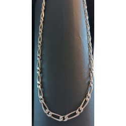 CHAINE EN ARGENT - MAILLE CHEVAL - 39.62 g - 55 cm