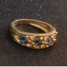 RING AUS GELBGOLD - 18 KARAT - VERZIERT MIT 8 SCHIFFSSÄPPICHEN 3 MM LANG - Ref 0/94578