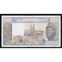 WESTAFRIKANISCHE STAATEN - SENEGAL - PICK 708 K. k  - 5 000 FRANCS - 1986 - B C E A O