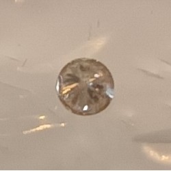 DIAMANT - 0,04 KARAT - 2 MILLIMETER - 0,01 GRAMM