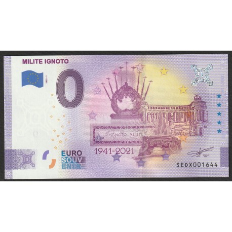 2 billets Souvenir 0 Euro - 20 ans de l'Euro