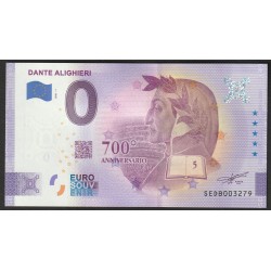 ITALY - 0 EURO SOUVENIR NOTE - 700 YEARS OF DANTE ALIGHIERI - 2021-1