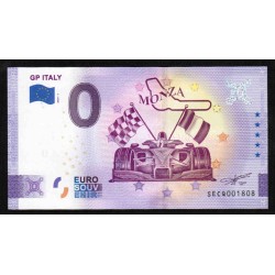 ITALY - 0 EURO SOUVENIR NOTE - MONZA AUTOMOBILE CIRCUIT - 2020-1