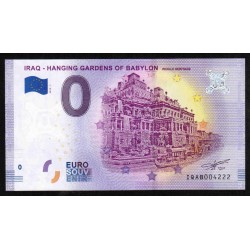 IRAQ - 0 EURO SOUVENIR BANKNOTE - GARDENS OF BABYLON - 2019-1