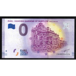 IRAK - 0-EURO-SOUVENIR-BANKNOTE - GÄRTEN VON BABYLON - 2019-1 - RADARNUMMER 4224