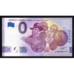 SCHWEDEN – 0-EURO-SOUVENIR-BANKNOTE – KÖNIG GUSTAV II ADOLPF VASA - 2020-3