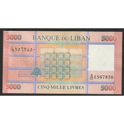 LIBAN - PICK 91 - 5000 LIVRES - 2014