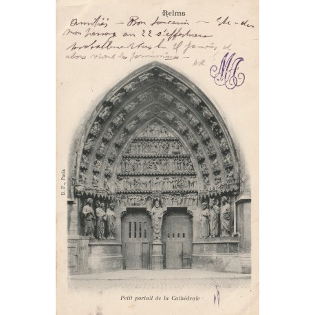 KOMITAT 51000 - REIMS - KLEINES PORTAL DER KATHEDRALE