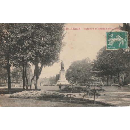 KOMITAT 51000 - REIMS - PLATZ UND STATUE VON COLBERT