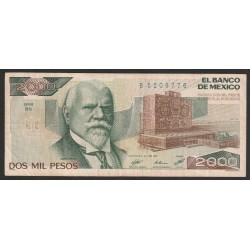 MEXICO - PICK 86 b - 2.000 PESOS - 24/02/1987