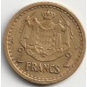 MONACO - KM 121a - 2 FRANCS 1943 - Not dated - LOUIS II