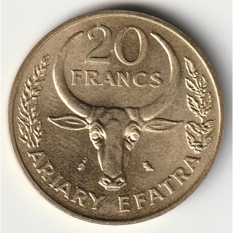 MADAGASCAR - KM 12 - 20 FRANCS 1989