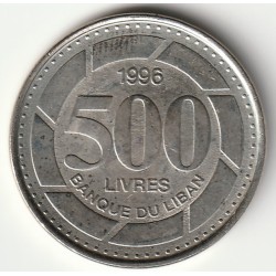 LEBANON - KM 39 - 500 LIVRES 1996 - Cedar