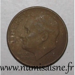 VEREINIGTE STAATEN - KM 195 - 1 DIME 1981 D - Denver - ROOSEVELT