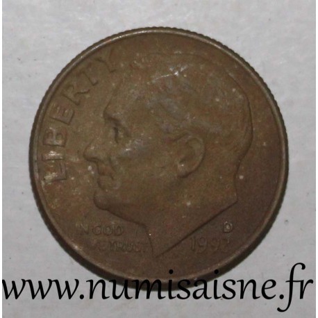 ÉTATS UNIS - KM 195a - 1 DIME 1992 D - Denver - ROOSEVELT