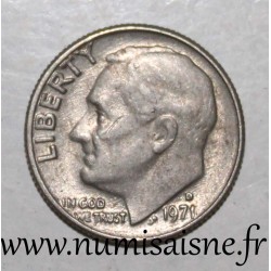 ÉTATS UNIS - KM 195a - 1 DIME 1971 D - Denver - ROOSEVELT