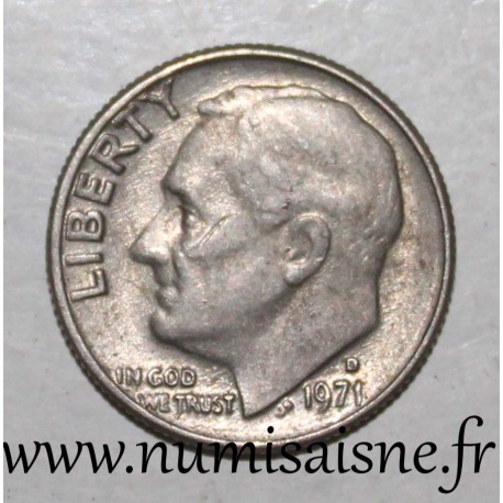 VEREINIGTE STAATEN - KM 195a - 1 DIME 1971 D - Denver - ROOSEVELT