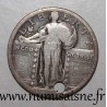 VEREINIGTE STAATEN – 1/4 DOLLAR – Nicht datiert – STANDING LIBERTY QUARTER – Für Anhänger gebohrt