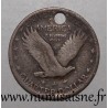 VEREINIGTE STAATEN – 1/4 DOLLAR – Nicht datiert – STANDING LIBERTY QUARTER – Für Anhänger gebohrt