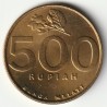 INDONESIE - KM 59 - 500 RUPIAH 1997 - Armoiries - Garuda Pancasila - Jasmin