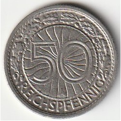 DEUTSCHLAND - KM 49 - 50 REICHSPFENNIG 1928 A - Berlin