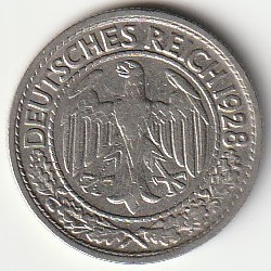 ALLEMAGNE - KM 49 - 50 REICHSPFENNIG 1928 A - Berlin