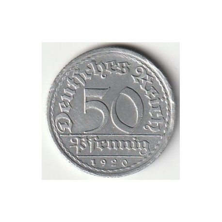 DEUTSCHLAND - KM 27 - 50 PFENNIG 1920 A - BERLIN - WEIMAR REPUBLIK