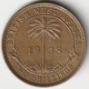 BRITISH WESTERN AFRICA - KM 24 - 2 SHILLING 1938 KW - GEORGE VI