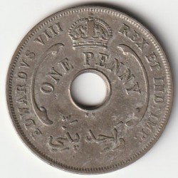 BRITISCHES WESTAFRIKA - KM 16 - 1 PENNY 1936 KN - EDWARD VIII