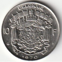 BELGIEN - KM 156 - 10 FRANCS 1970 - Französische Legende - BAUDOIN 1ST