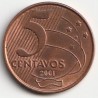 BRAZIL - KM 648 - 5 CENTAVOS 2001- TIRADENTES