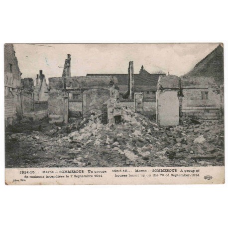 County 51320 - SOMMESOUS - 1914-1915 - HOUSES BURNED ON SEPTEMBER 7, 1914