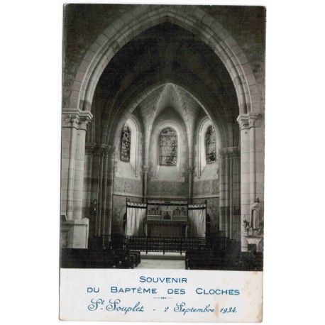 County 51600 - ST-SOUPLET - SEPTEMBER 2, 1934 - MEMORY OF THE BAPTISM OF BELLS