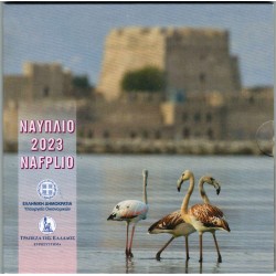 GRECE - COFFRET EURO BRILLANT UNIVERSEL 2023 - NAFPLIO - 8 PIECES (3.88 euros)