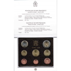 VATICAN - COFFRET EURO BRILLANT UNIVERSEL  2023 - 8 PIECES (3.88 euros)