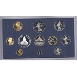 FRANCE - COFFRET BELLE EPREUVE 1997 - 4 plis - 11 PIECES