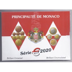 MONACO - COFFRET EURO BRILLANT UNIVERSEL 2020 - 9 Pièces