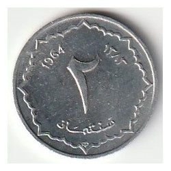 ALGERIEN - KM 95 - 2 CENTIME 1964 (1383)