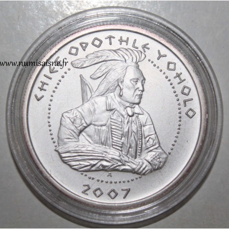 ETATS UNIS - Poarch Creek Indians - 1 DOLLAR 2007 - Chief Opothle Yoholo