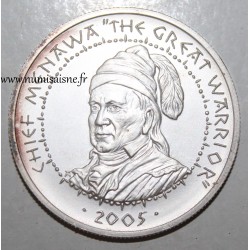 ETATS UNIS - Poarch Creek Indians - 1 DOLLAR 2005 - Chief Menawa 'The Great Warrior'