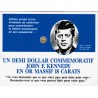 UNITED STATES - 1/2 DOLLAR COMMEMORATIVE - JOHN F. KENNEDY - SOLID GOLD 18 CARATS