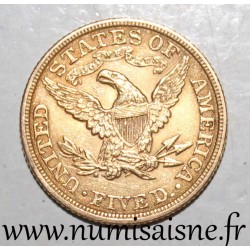 ÉTATS UNIS - KM 101 - 5 DOLLARS 1899 - Philadelphie - LIBERTY - OR