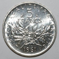 FRANCE - KM 926 - 5 FRANCS 1961 - TYPE SOWER