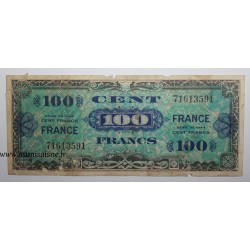 FRANKREICH - PICK 123 - 100 FRANCS VERSO FRANCE - 1945 - OHNE SERIE