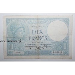 FAY 07/26 - 10 FRANCS MINERVE - 02/01/1941 - PICK 84