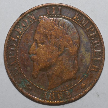 GADOURY 155 - CINQ CENTIMES 1862 A Paris TYPE NAPOLEON III - TB+ - KM 797