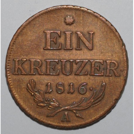 AUSTRIA - KM 2113 - 1 KREUZER 1816 A - Vienna