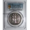 WEDDING MEDAL - 'LA RELIGION LES UNIT' - COLLECTION TERISSE - PCGS - SP GENUINE - SILVER